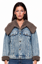 DENIM/TAUPE