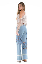Fringe One-Shoulder Macrame Crop Top
